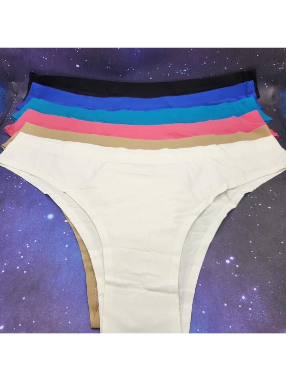 Cosomail MEDIUM Womens Low Rise Bikini Seamless Panties Underwear 6 Pack NEW
